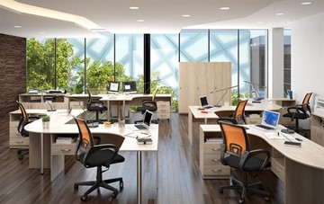 Комплект офисной мебели SIMPLE в Йошкар-Оле - предосмотр 3